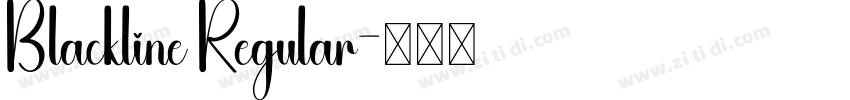Blackline Regular字体转换
